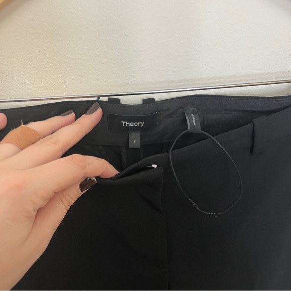 Theory Demitria 2 Work Pants in Black Size 2 NWOT - Picture 5 of 8